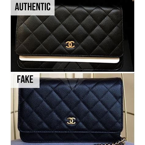 chanel wallet on chain real vs fake|chanel wallet original.